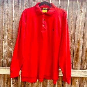 Vintage Red Ferrari LS Polo Sz M